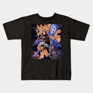 Satsuma samurai stained glass Kids T-Shirt